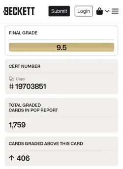 Mega Charizard X EX 125/094 Phantasmal Flames SIR Holo Beckett 9.5 Pokemon BGS - Image 3