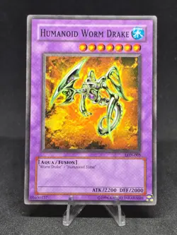 Yu-Gi-Oh! Humanoid Worm Drake LON-005 Labyrinth of Nightmare LP - Image 1
