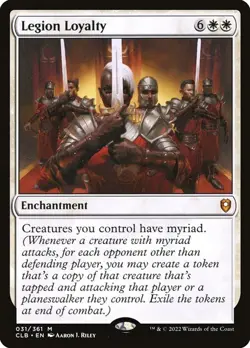 Legion Loyalty Commander Legends Battle for Baldur's Gate NM MTG - Image 1