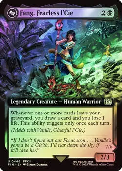 Fang, Fearless l'Cie Foil Extended Art Final Fantasy MTG NM - Image 1