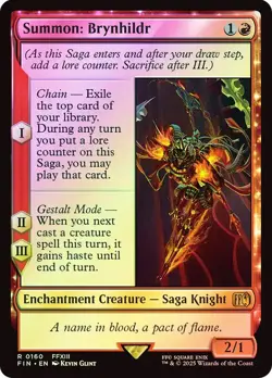 Summon: Brynhildr Foil Final Fantasy MTG NM - Image 1