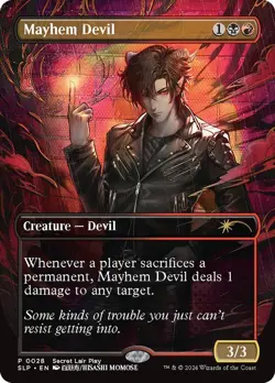 Mayhem Devil Borderless Secret Lair NM MTG - Image 1