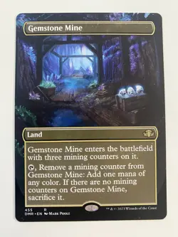 Gemstone Mine (455) *Non-Foil* BORDERLESS Dominaria Remastered MTG DMR MT/NM - Image 1