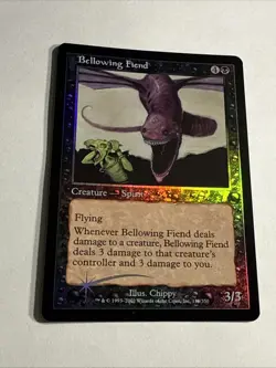 1x Bellowing Fiend - Foil Light Play, English 7th Edition MTG Magic - Image 1