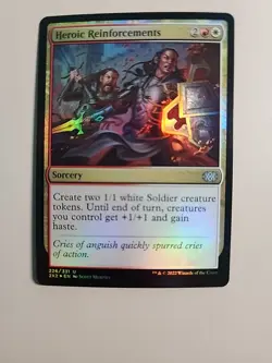 MTG Heroic Reinforcements Double Masters 2022 226/331 Foil Uncommon - Image 1