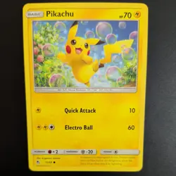 PIKACHU 19/68 POKEMON CARD (HIDDEN FATES SET) - Image 1
