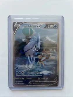 Pokemon TCG Ice Rider Calyrex V Chilling Reign 164/198 Holo Full Art - Image 1