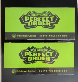 2x Pokemon Perfect Order Pokemon Center ETB Elite Trainer Box Brand New (Tears) - Image 4