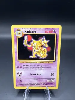 Pokemon - Kadabra - 32/102 - Base Set - Uncommon - Rare - 1999 - Old! - Image 1