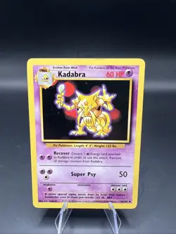 Pokemon - Kadabra - 32/102 - Base Set - Uncommon - Rare - 1999 - Old! - Image 2