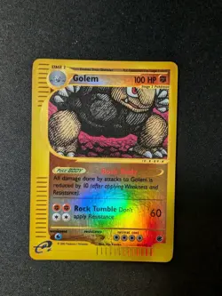 [LP] Golem 14/165 Reverse Holo Expedition Set eReader Pokemon TCG - Image 1