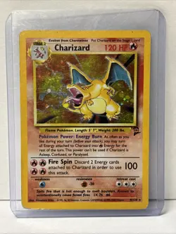 Pokemon TCG Charizard Base Set 2 Holo Rare 120 HP 004/130 L@@K - Image 1