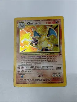 Pokemon TCG Charizard Base Set 2 Holo Rare 120 HP 004/130 L@@K - Image 2