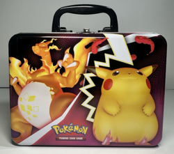 Pokemon EMPTY Lunchbox Tin Collectors Chest Gigantamax Charizard Pikachu - Image 1