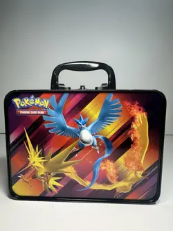 Pokemon EMPTY Lunchbox Tin Collectors Chest Pikachu Eevee - Image 3