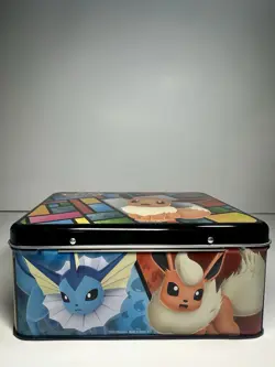 Pokemon EMPTY Lunchbox Tin Collectors Chest Eevee Eeveelution - Image 5