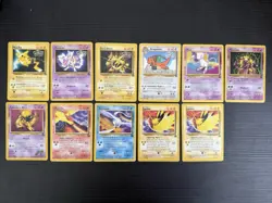 Pokemon WOTC Promo Lot Of 11 Damaged Heavy Play Vintage Pikachu Mewtwo Dragonite - Image 1