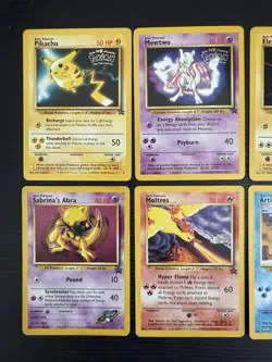 Pokemon WOTC Promo Lot Of 11 Damaged Heavy Play Vintage Pikachu Mewtwo Dragonite - Image 3