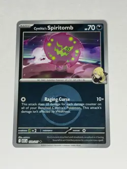 Pokemon TCG SV10: Ascended Heroes Cynthia's Spiritomb 133/217 Reverse Holo NM ✨ - Image 1