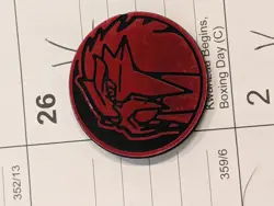 Official Pokemon Mini Entei Red Coin - Image 1
