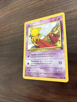 Abra Team Rocket Common Pokemon TCG 49/82 LP - Image 4