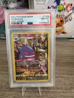 PSA 10 2022 Pokemon SWSH full art Gengar Lost Origin TG06/TG30 - Image 1
