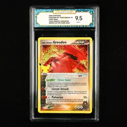 TQG 9.5 MINT+ 2021 Pokemon ENG Team Magma's Groudon 9/95 Rare Holo(1) - Image 1