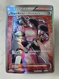 Team Rocket's Handiwork (Full Art) 124/124 Fates Collide Holo Pokemon Tcg XY - Image 1