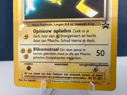 Pikachu World Collection Promo 4 DUTCH Pokemon Park 2000 Exclusive (Movie Art) - Image 2