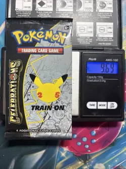 Heavy 9.69 Pokemon Sealed Celebrations 25th Anniversary Booster Pack - Image 1
