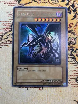 Yugioh Red-Eyes B. Dragon LOB-070 Ultra Rare Unlimited DMG Original Print - Image 1