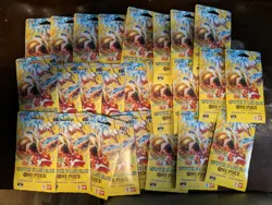 Lot Of 24 NEW One Piece OP15 Adventure on Kami's Island Sleeved Booster Packs - Image 1