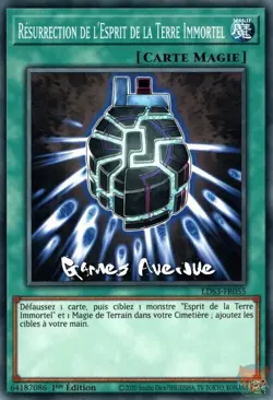 Yu-Gi-Oh ! Resurrection de l'Esprit de la Terre Immortel LDS3-FR055 VF/COMMUNE - Image 1