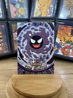 Pokemon Topps Card 92 Gastly TV Series Blue Logo Vintage - Image 1