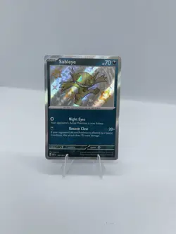 Pokemon TCG Sableye SV: Paldean Fates 184/091 Shiny Rare Holo 70 HP Card - Image 2