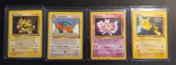 4 Pokemon Cards First Movie Set WB Black Star Promo - Image 1