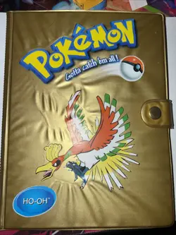 Original Pokemon Ho-Oh themed card binder full of Base Set 2 cards!!! - Image 1