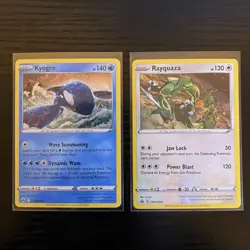 Pokemon Card Lot Kyogre 036 Rayquaza SWSH029 Cosmos Holo Promo TCG - Image 1