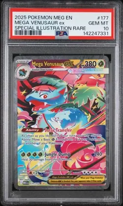 PSA 10 Mega Venusaur ex 177/132 Pokemon Mega Evolutions Graded Card - Image 1