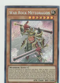 YUGIOH HOLO CARD WAR-ROCK METEORAGON LIOV EN088 1ST EDITION - Image 1