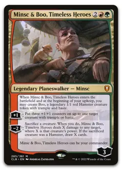 Minsc & Boo, Timeless Heroes #285 (NM) Baldur's Gate CLB Magic MTG - Image 1