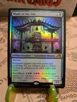 MTG Blade of the Oni Kamigawa: Neon Dynasty Foil Mythic NM - Image 1