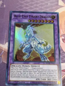 Yu-Gi-Oh! Blue-Eyes Tyrant Dragon | Ultra Rare | 1st Edition | BACH-EN037 - Image 2