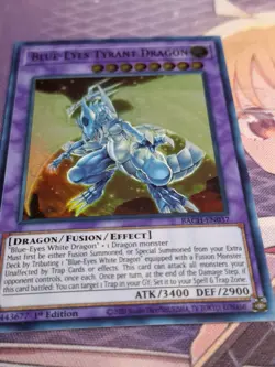 Yu-Gi-Oh! Blue-Eyes Tyrant Dragon | Ultra Rare | 1st Edition | BACH-EN037 - Image 3