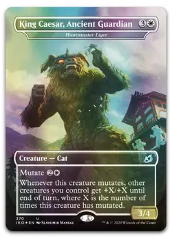 King Caesar, Ancient Guardian - Huntmaster Liger #370 (Foil) NM Ikoria Magic MTG - Image 1