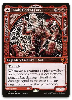 Toralf, God of Fury (Showcase) #313 (NM) Kaldheim KHM Magic MTG - Image 1