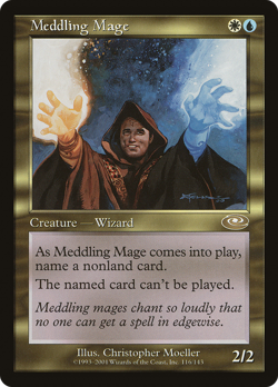 Meddling Mage #116 (MP) Planeshift PLS Magic MTG - Image 1