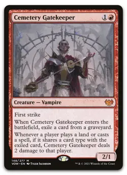 Cemetery Gatekeeper #148 (NM) Crimson Vow VOW Magic MTG - Image 1