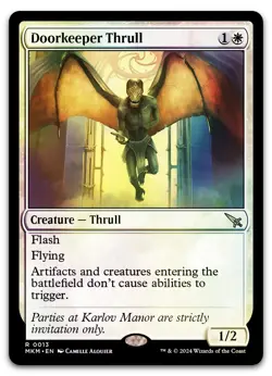 Doorkeeper Thrull #13 (Foil) (NM) Murders Karlov Manor MKM Magic MTG - Image 1