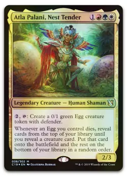 Atla Palani, Nest Tender #38 (Foil) (NM) Commander 2019 C19 Magic MTG - Image 1